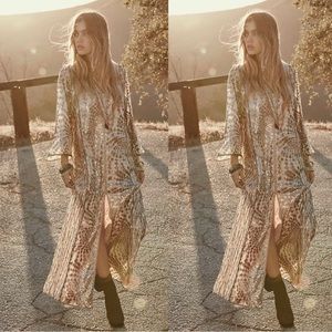 New with tags - Anna Sui Free People sequin caftan kaftan dress